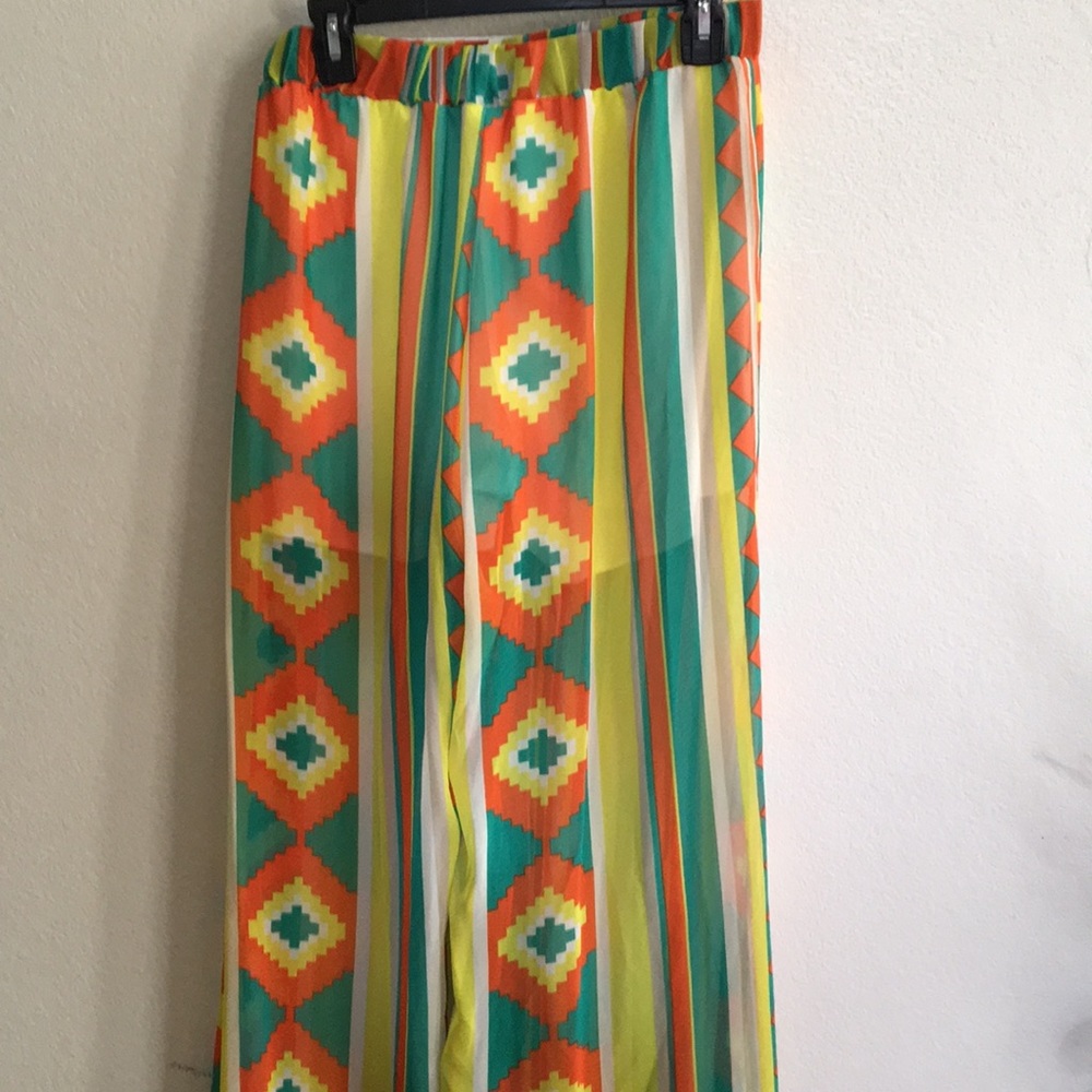 Light print party pants